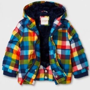 PREOWNED Cat & Jack Multicolor Plaid Jacket